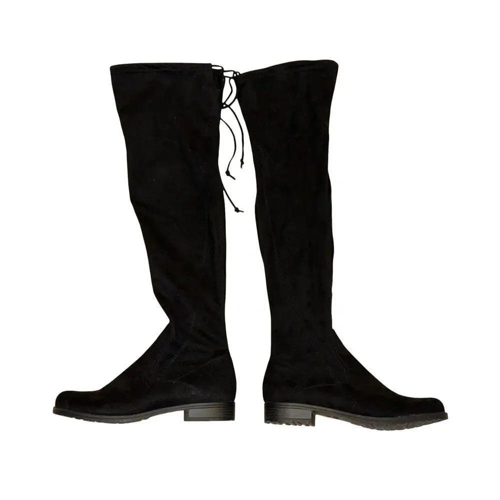UNISA Women’s UNHUHVANA Over-The-Knee Boots Black Tie-Back Size 8M
